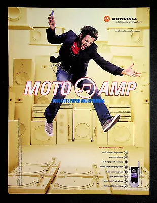 Motorola V710 Flip Cell Phone 2004 Trade Print Magazine Ad Poster ADVERT • $9.99