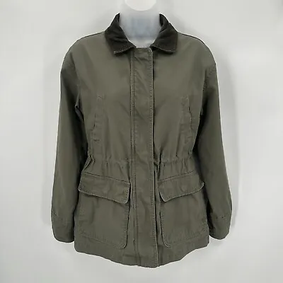 Universal Thread Utility Jacket XS Womens Olive Green Zip Field Coat Pockets • £17.32