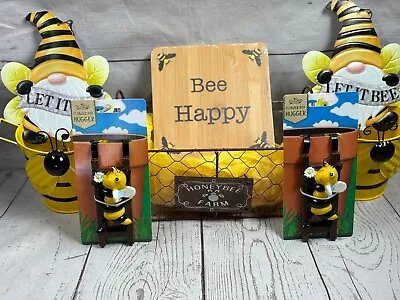 MOTHER'S DAY HONEYBEE COLLECTION/DOUBLE PRODUCTS (8) TOTAL/BEE HAPPY Wooden Plaq • $28.99