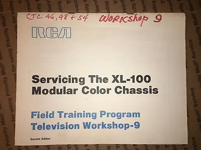 $11 • Buy RCA Servicing The XL-100 Modular Color Chassis Field Training Program Workshop 9