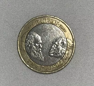 Rare Charles Darwin 1809 2009 Anniversary £2 Two Pound Coin • £300