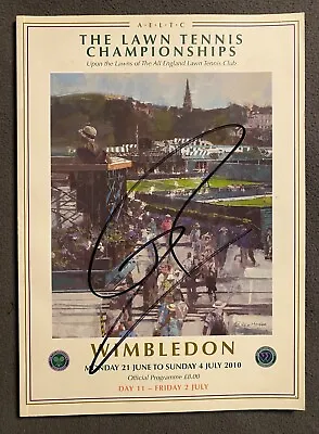 RAFAEL NADAL Signed Wimbledon Programme 2010 - Day 11 • £79