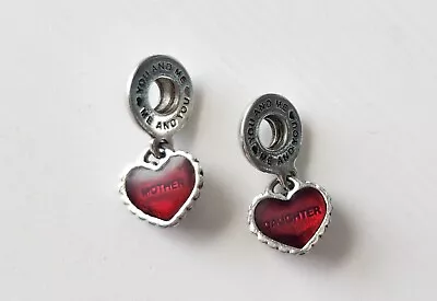 Pandora Mother Daughter Piece Of My Heart Charm Set - S925 ALE 790950EN27 • $30