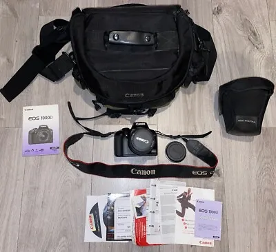 Canon EOS 1000D SLR Digital Camera DS126191 - CHECKED AND WORKING • £100