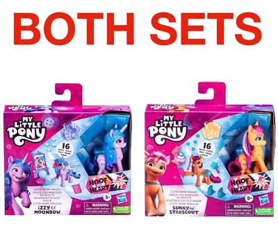 My Little Pony Cutie Mark Magic Sunny Starscout & Izzy Moonbow 3” Figures • £19.75