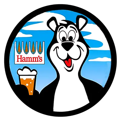 Hamm's Beer Sticker Decal Sign Vintage Replica  Hamm's Bear Drinking Brewski • $14.97