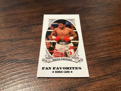 $5.99 • Buy Rare Manny  PacMan  Pacquiao 2011 Fan Favorites Mini Bonus Insert Rookie RC #BC1