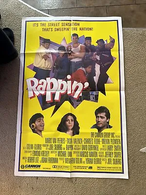 Vintage Rappin' Folded One Sheet Movie Poster Original • $45