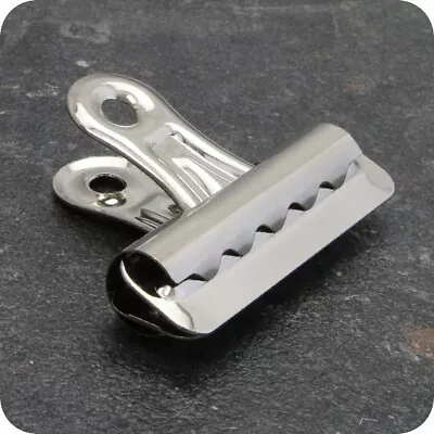 £2.69 • Buy Metal Silver Grip Clip Letters Binder Paper Clamp Bulldog Clips Office Clipboard