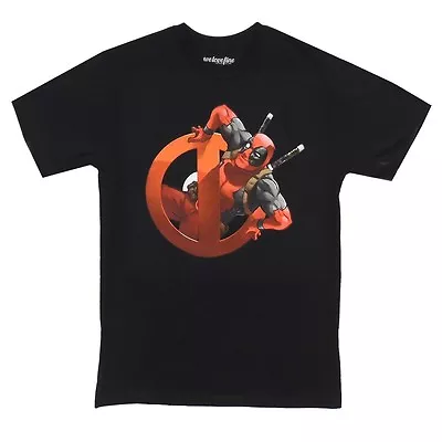 Deadpool Body Slide Merc Classic Logo Marvel Comics Adult T-Shirt • $14.95