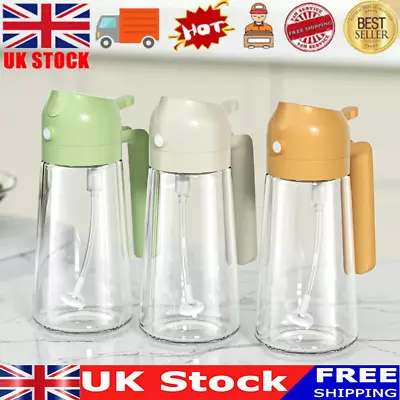 2 In 1 Oil Sprayer Bottle BBQ Cooking Oil Dispenser Olive Oil Pourers Sprayer ~ • £1.19