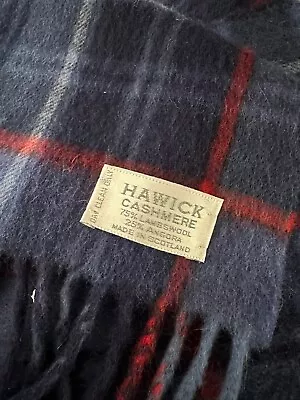 Hawick Cashmere Fringed Muffler Mens Scarf 75% Lambswool Made In Scotland • $19.99