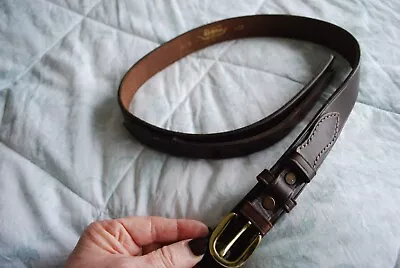 R.m Williams Real Cowhide Brown Leather Belt 30 Inch Waist • £20