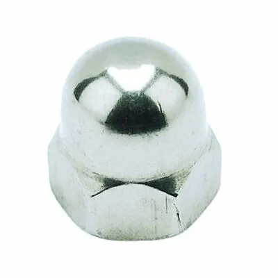 Hexagon Dome Acorn Blind Cap Nut - A4 Stainless Steel DIN 1587 - Various Sizes • £1.78