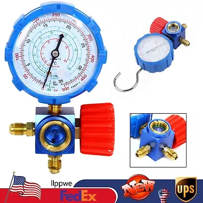 0-500PSI Air Conditioner Single Manifold Gauge Valve For R134A R404A R22 R410A • $16