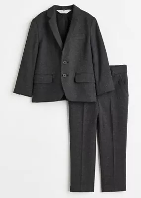 Boys H&m Gray Suit Boys Us10 Slim Fit • $29