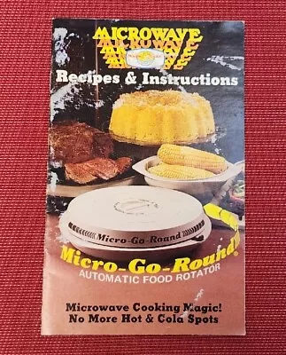 Scarce Nordic Ware Micro Go Round RECIPES & INSTRUCTIONS Vintage Cookbook Pb • $5.59