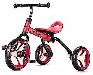  4 In 1 Tricycle For Toddlers Age 2-5 Folding Toddler Bike Kids Trike Red • $102.77