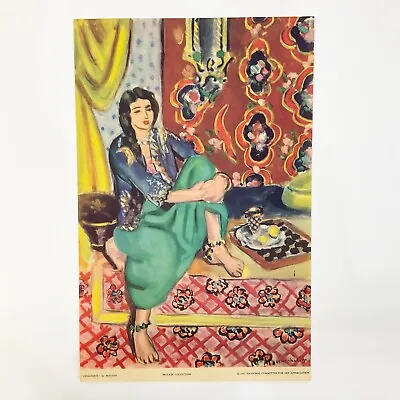 Odalisque Henri Matisse Antique Art Print Lithograph Unframed 1937  • $19.98