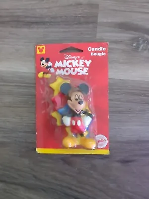WILTON Mickey Mouse Birthday Candle - New Old Stock - Sealed • $2.49