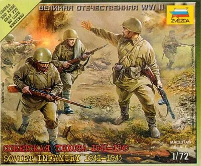 Soviet Infantry 1941-1943 1/72 Scale (Zvezda) • £3.99