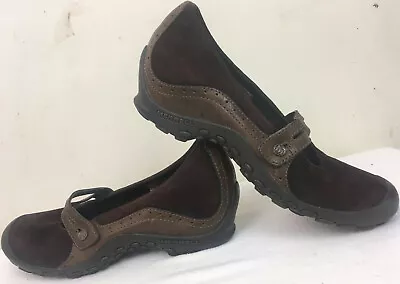 Merrell OrthoLife Plaza Bandeau Mary Jane Chocolate/Brown Leather WOMEN'S SIZE 9 • $36