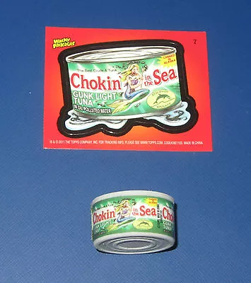 Wacky Packages Eraser Series 2 Chokin In The Sea #7 With Matching Sticker • $3.95