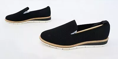 Me Too Women's Memory Foam Slip On Aris Wedge JL3 Black Size US:7.5 UK:5 • $44.99