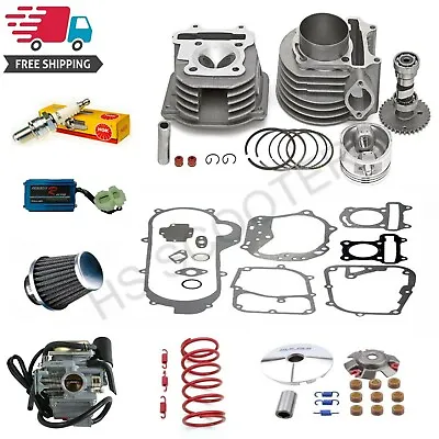 Cylinder And Head 63mm Alloy Big Bore Kit GY6 150cc Scooters Mopeds Performance • $272.49