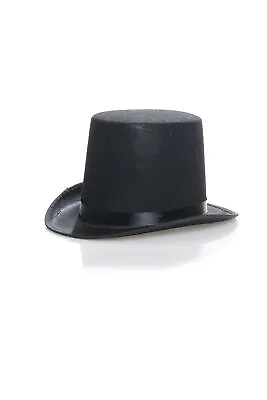 Black Top Hat Magician Circus Ring Master Halloween Costume Accessory Adult Men • $4.09