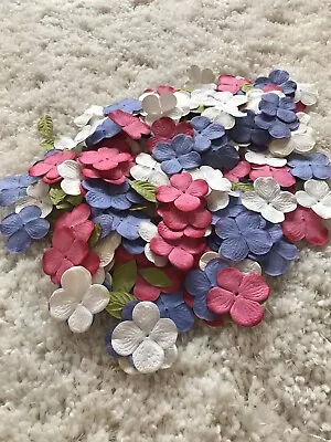 F9:400+ Mix Lot Of Mulberry Flowers Scrapbook Card Making Hydrangea • $11.50