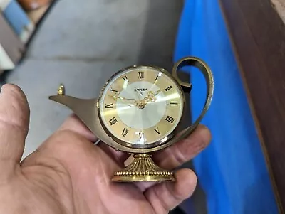A Heavy Vintage Swiza Swiss Made 8 Day Travel Alarm Clock • $100
