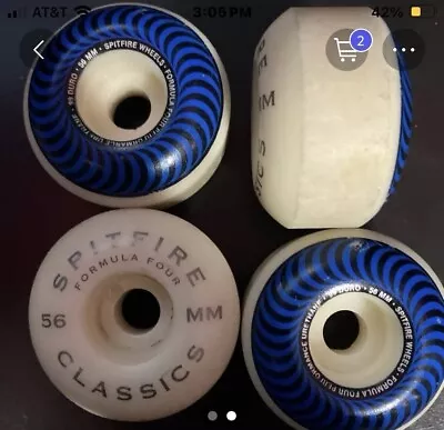 Spitfire Skateboard Wheels 56mm Used Classics • $20