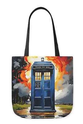 Doctor Who 60th Anniversary - Tardis Reflection Canvas Tote Bag (13 X13 ) • £24.99