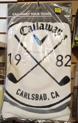 Callaway Tour Authentic 30  X 20  Golf Bag Towel White/Black/Charcoal • $16.80