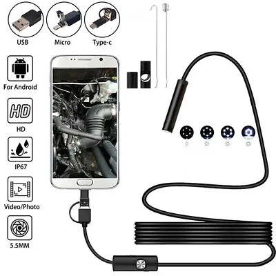 USB Type-C Endoscope Borescope Snake Inspection Camera 3 In 1 For PC Android • $9.99