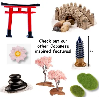 Fairy / Zen Garden Features. Bridge Torii Pagoda Lotus Sakura Moss Stones • £13.40