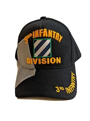 $14.95 • Buy US Army 3rd Infantry Division Baseball Style Hat Black Embroidered Cap NWOT
