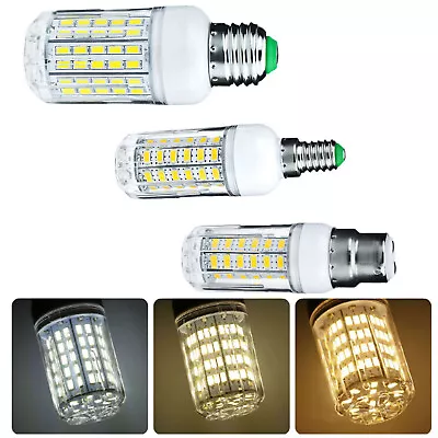 E27 E26 E12 E14 B22 G9 GU10 LED Corn Light Bulbs 5730 SMD 24-72 LEDS Lamp 110V • $4.02