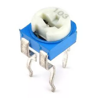 10pcs RM065 Potentiometers Trimpot Blue White Variable Resistor Kit 103 10K Ohm • $0.99