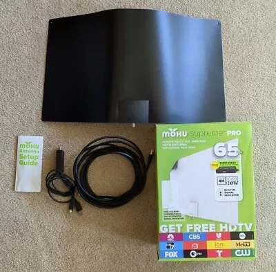 Open Box Mohu Leaf Supreme Pro Amplified Indoor HDTV Antenna W/ Signal Indicator • $49.99