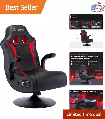 Bluetooth Gaming Chair With Wireless Audio Subwoofer Foldable Design - Blac... • $360.97