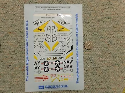 Microscale Decals 1/48 48-267 F-14 Tomcat VF-21 VF-33 G96 • $15.99