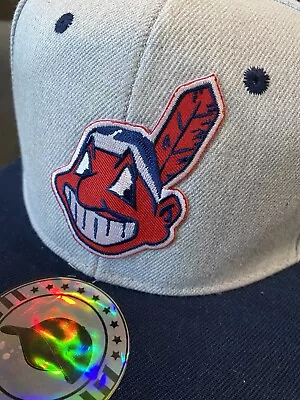 Old Classic Throwback Vintage Chief Wahoo Logo Indians Snapback Cap Hat New Nwt • $24