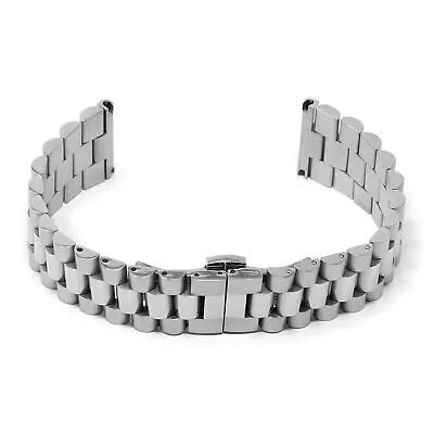 StrapsCo Stainless Steel Metal Bracelet Watch Band Strap Hidden Clasp 20mm 22mm • $39.99