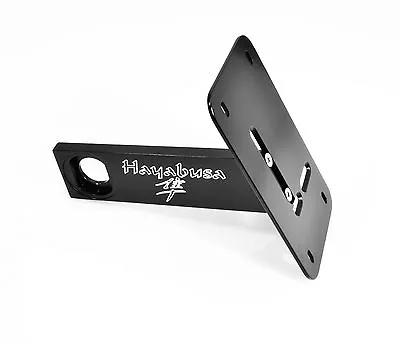 Black Gsxr Hayabusa Horizontal Vertical License Plate Tag Relocator Bracket 301b • $53.95