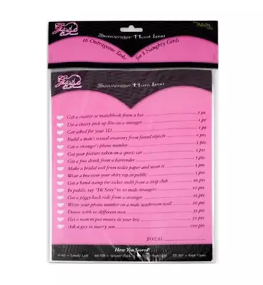 Bachelorette Party Hens Night Party Game Outrageous Tasks • $16.95