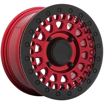 4-Black Rhino UTV Parker Beadlock 15x7 4x156 +51mm Candy Red Wheels Rims • $1532