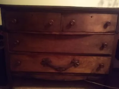 Antique Dark Oak 4 Drawer Dresser 1920-1930 • $150