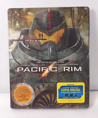 PACIFIC RIM Blu-ray Limited STEELBOOK Import - NEW - Guillermo Del Toro • $35.99